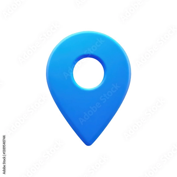 Obraz  Icon Marker Or Route Position Navigator Sign And Travel Navigation Pin Road Map Pointer Symbol Isolated On Transparent Background, Generative AI