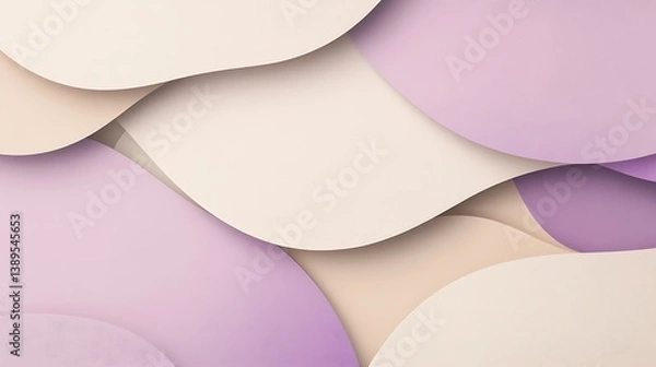 Fototapeta Abstract pastel paper wave background. (1)