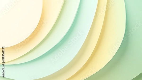 Fototapeta Abstract pastel paper wave background.
