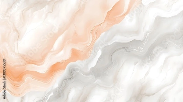Obraz Abstract peach and gray marble texture.