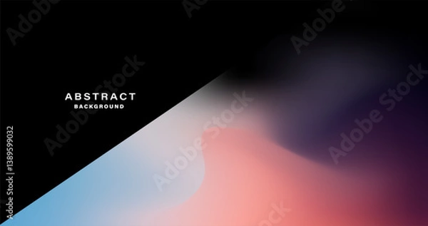 Fototapeta Abstract multicolor gradient texture on dark background.