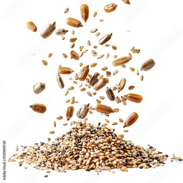Obraz Mixed Seed Blend on transparent background