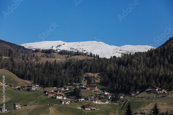 Fototapeta Schneebedeckte Seceda