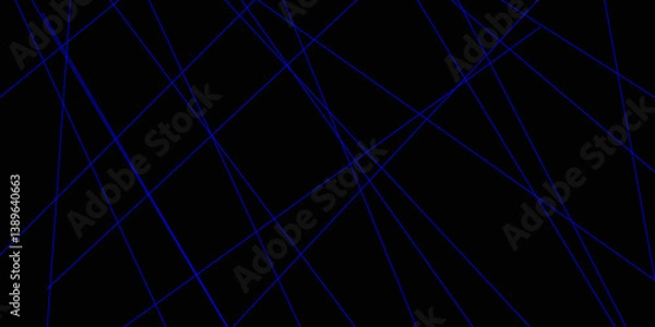 Fototapeta Abstract line background. abstract blue lines with black background creative and geometric shape with blue luxury pattern and paper texture design in illustration with blue line background.