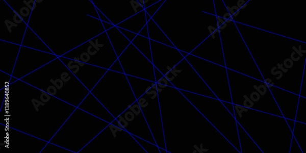 Obraz Abstract line background. abstract blue lines with black background creative and geometric shape with blue luxury pattern and paper texture design in illustration with blue line background.