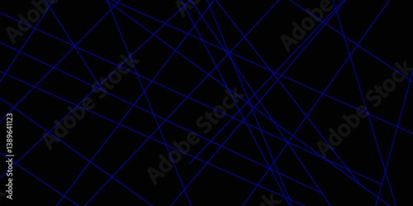 Fototapeta Abstract line background. abstract blue lines with black background creative and geometric shape with blue luxury pattern and paper texture design in illustration with blue line background.