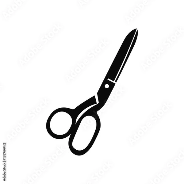 Fototapeta scissors icon vector