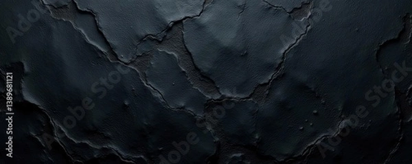 Obraz Dark grey black slate texture with natural uneven surface,  design,  background
