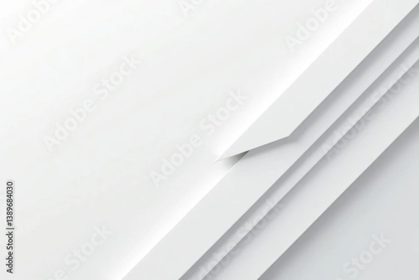 Obraz Geometric pattern of white background with sleek diagonal lines design,  lines,  elegant