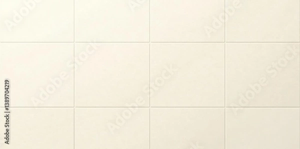 Fototapeta Cream colored tile background with a subtle matte finish,  floor,  smooth