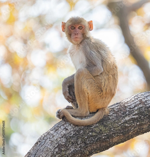 Obraz Macaque Monkey in India