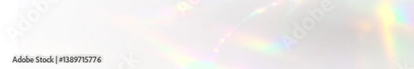 Fototapeta Png Crystal light glasses effect sparkle prism glare reflection effect. Crystal Banner optical rainbow lights, glare, leak, streak Crystal overlay. Falling confetti Crystal