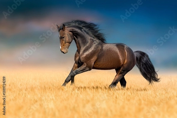 Fototapeta horse in the field