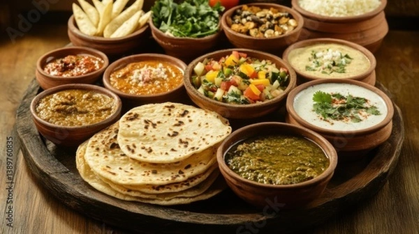 Obraz Wind turbines countryside. Generative AI