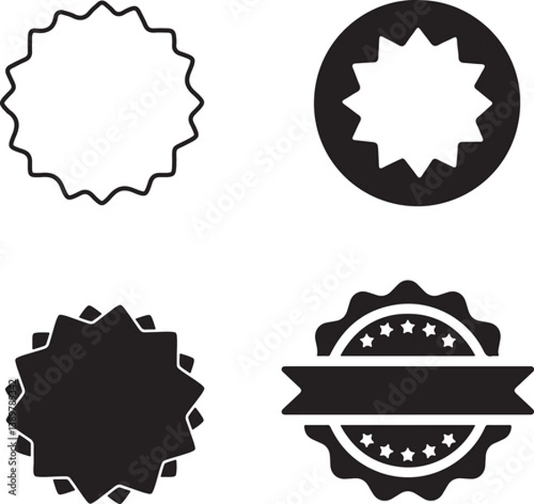 Obraz set of vector labels