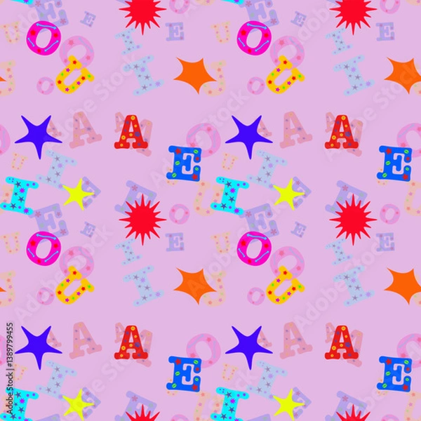 Fototapeta seamless pattern with stars and stripes