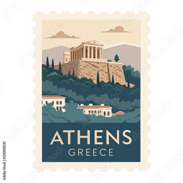Fototapeta Athens Greece Vector