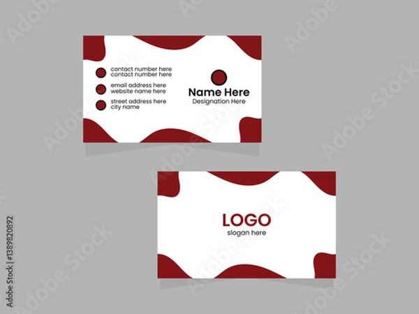 Obraz Modern Creative Business Card Design, Template layout mockup