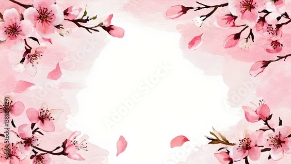 Obraz pink cherry blossom