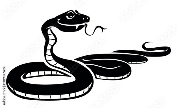 Fototapeta snake comic cartoon icon