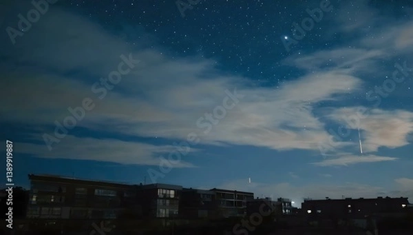 Obraz clouds over city