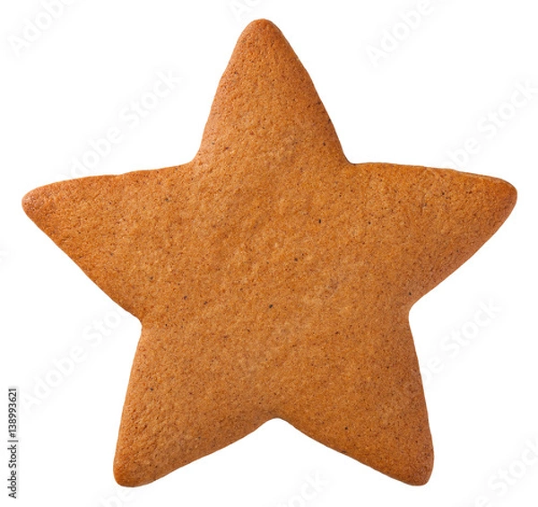 Fototapeta Gingerbread Star Cookie
