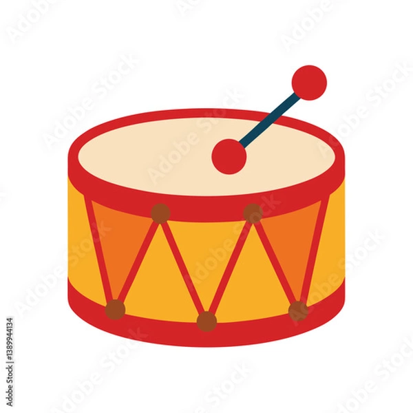 Obraz drum isolated on white