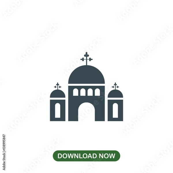 Fototapeta Church icon vector