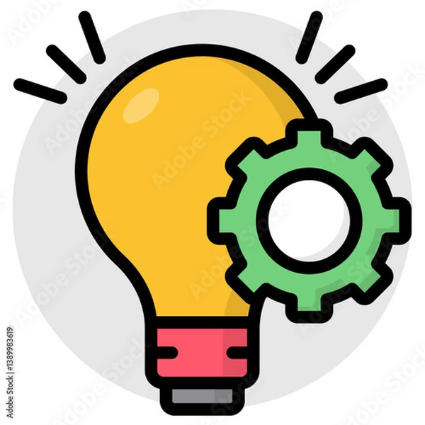 Fototapeta Premium download icon of idea generation 