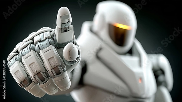 Obraz The Future in Motion: A Robotic Gesture