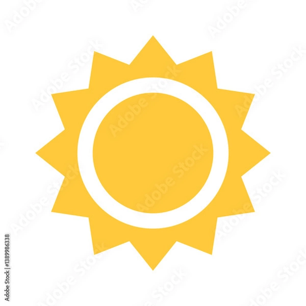 Fototapeta Yellow sunshine element natural object