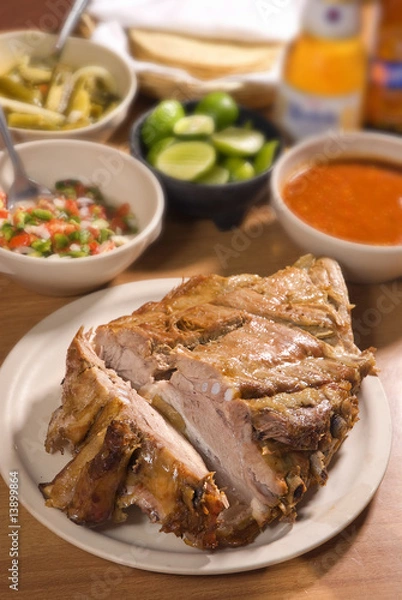 Obraz Costilla en carnitas. México