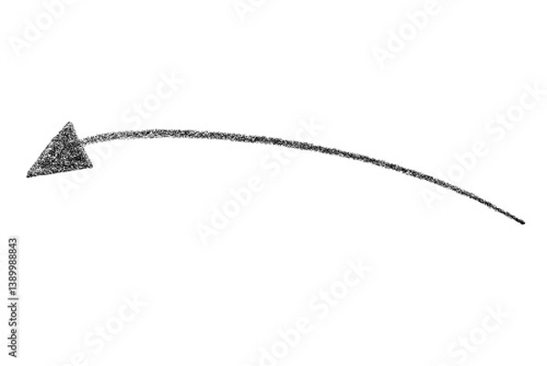 Fototapeta Arrow hand drawing sketch doodle scribble thin element