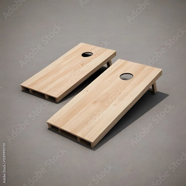 Fototapeta Cornhole game. board