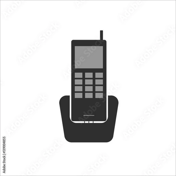 Obraz phone icon on white background