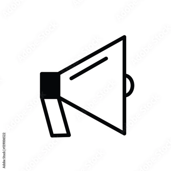 Obraz speaker icon on white background