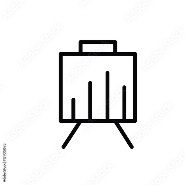 Obraz statistic icon on white background