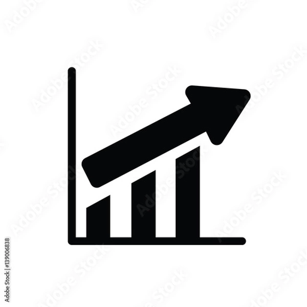 Obraz statistic icon on white background