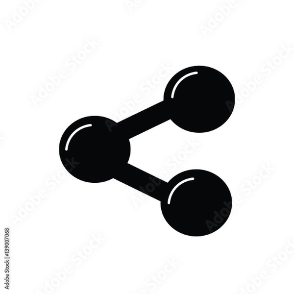 Obraz statistic icon on white background