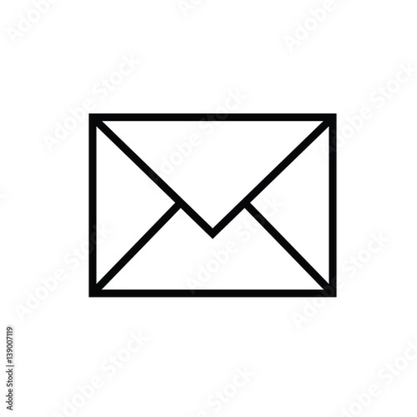 Obraz mail icon on white background