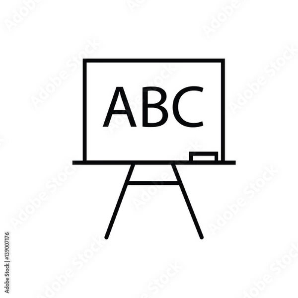 Obraz board icon on white background