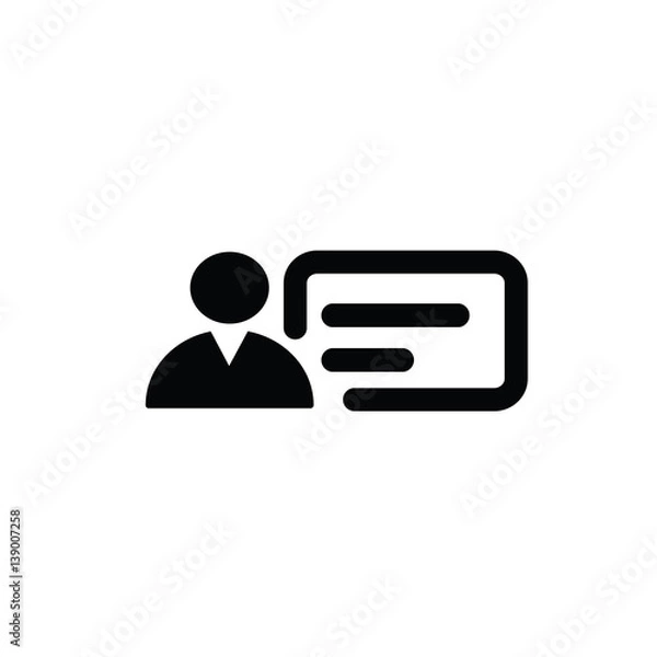 Obraz messenger icon on white background