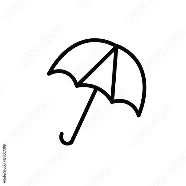 Fototapeta umbrella icon on white background