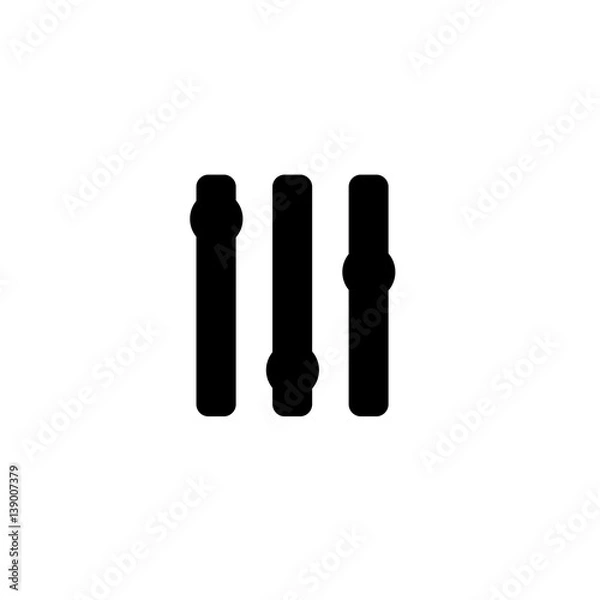 Obraz setting icon on white background