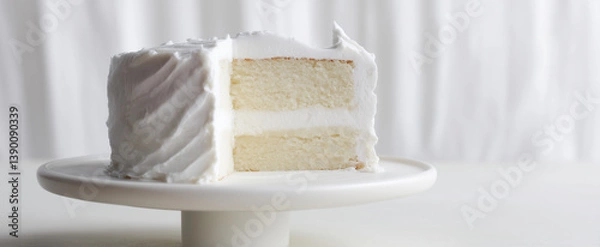 Fototapeta white chocolate cake