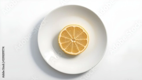 Obraz Lemon on White Plate