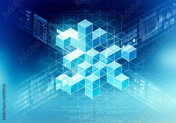 Fototapeta Data Processing Concept