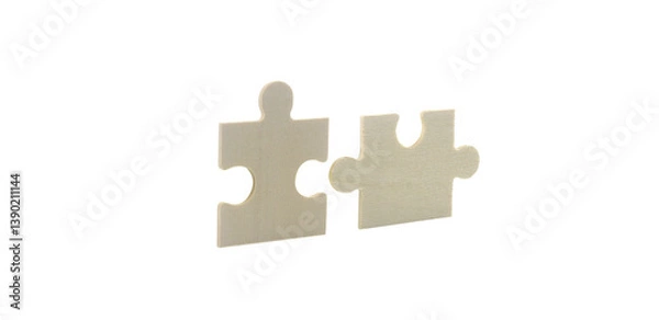 Obraz Puzzle pieces interlocking creative workspace image studio close-up problem solving concept