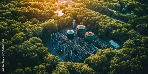 Obraz Oil Refinery Landscape