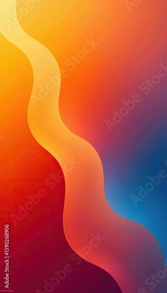 Fototapeta Orange colored abstract background with vibrant hues and soft gradients,  modern,  art